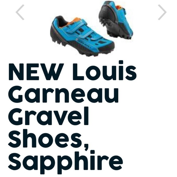 Louis Garneau sapphire blue/orange cycling shoe